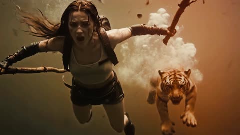 A Girl Alone Surviving In The Forest - Clash with the Colossal White Eagle