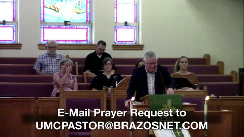 Sunday worship service