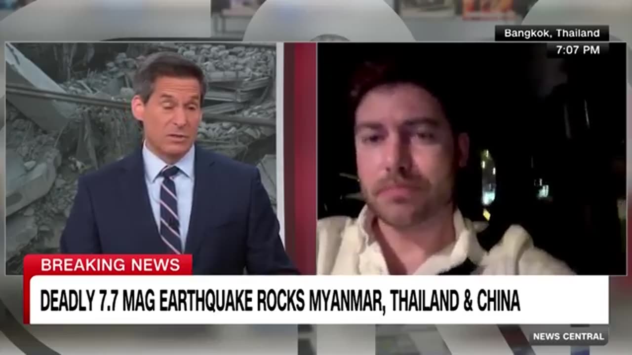 Collapse of Bangkok skyscraper captured on video
