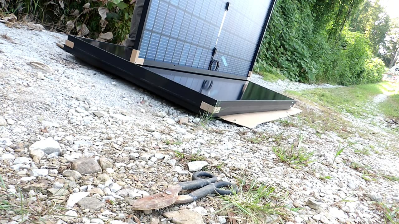 Solar panel delivery and some town gossip