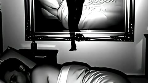 The Mirror Shows What Isn't There #mirrorhorror #CCTV #shadowfigure #paranormal #hauntedmirror