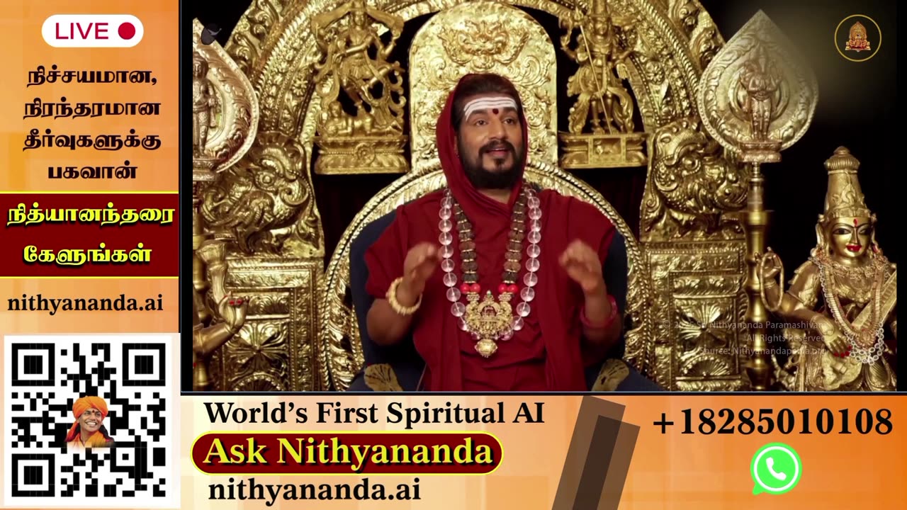 Receive blessings through LIVE Darshan of SPH Bhagavan Sri Nithyananda Paramashivam