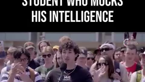CHARLIE KIRK CHALLENGES STUDENT WHO MOCKS HIS INTELLIGENCE