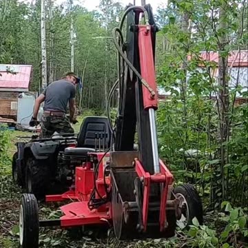 Excavator's Tricky Back-In_ Watch the Precision Move! #livingoffgrid