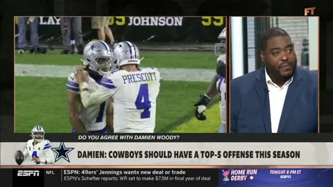 Damien Woody Says Cowboys Are Top 5 offense this season? 🚫🔥 | First Take Debate