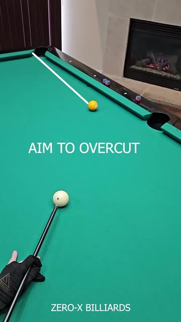 Where to aim on pocket for cut shots