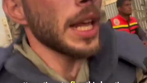 Just moments before a massive Israeli airstrike