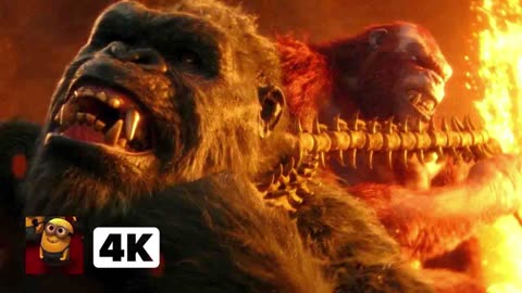 Godzilla x Kong- The New Empire (2024) 4K - Kong vs. Skar King _ Movieclips