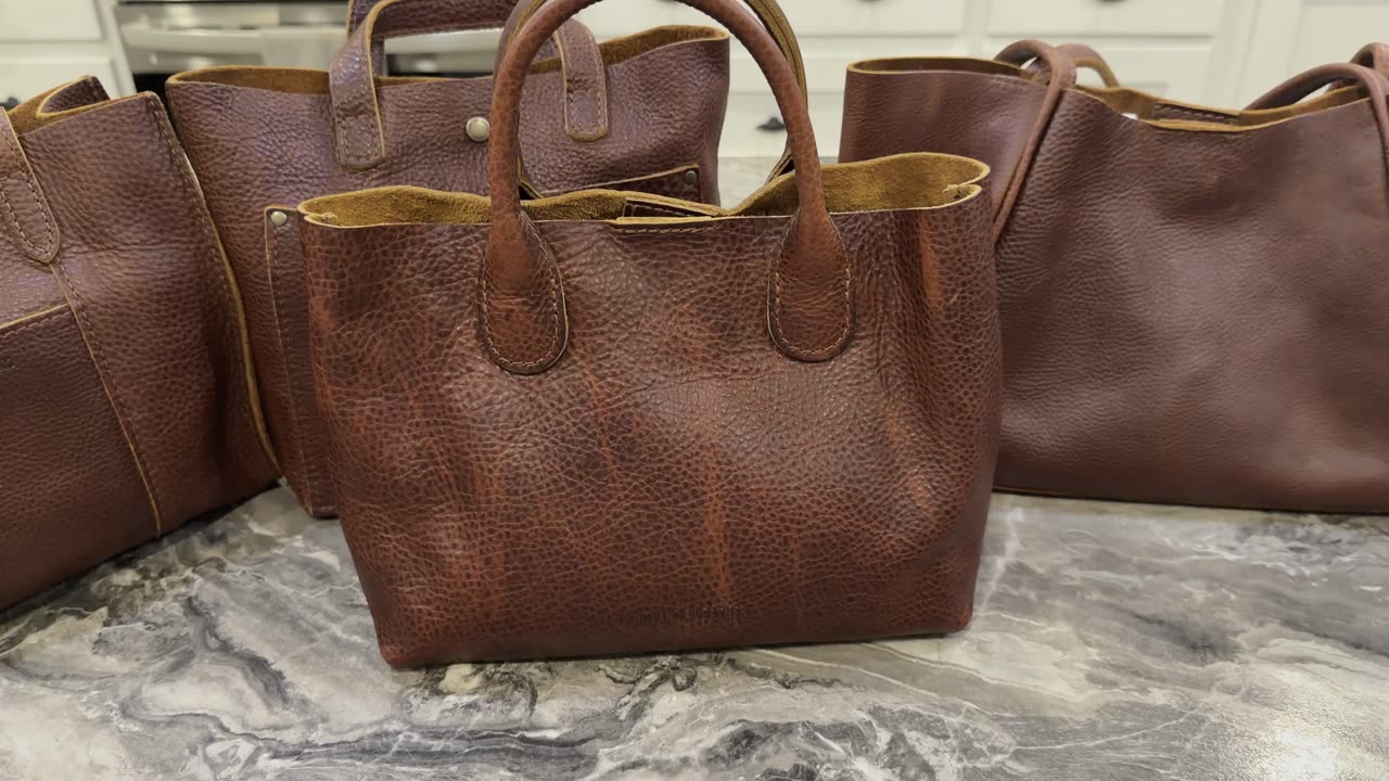 Requested: Portland Leather Nutmeg & Cinnamon Bear Color Comparison.