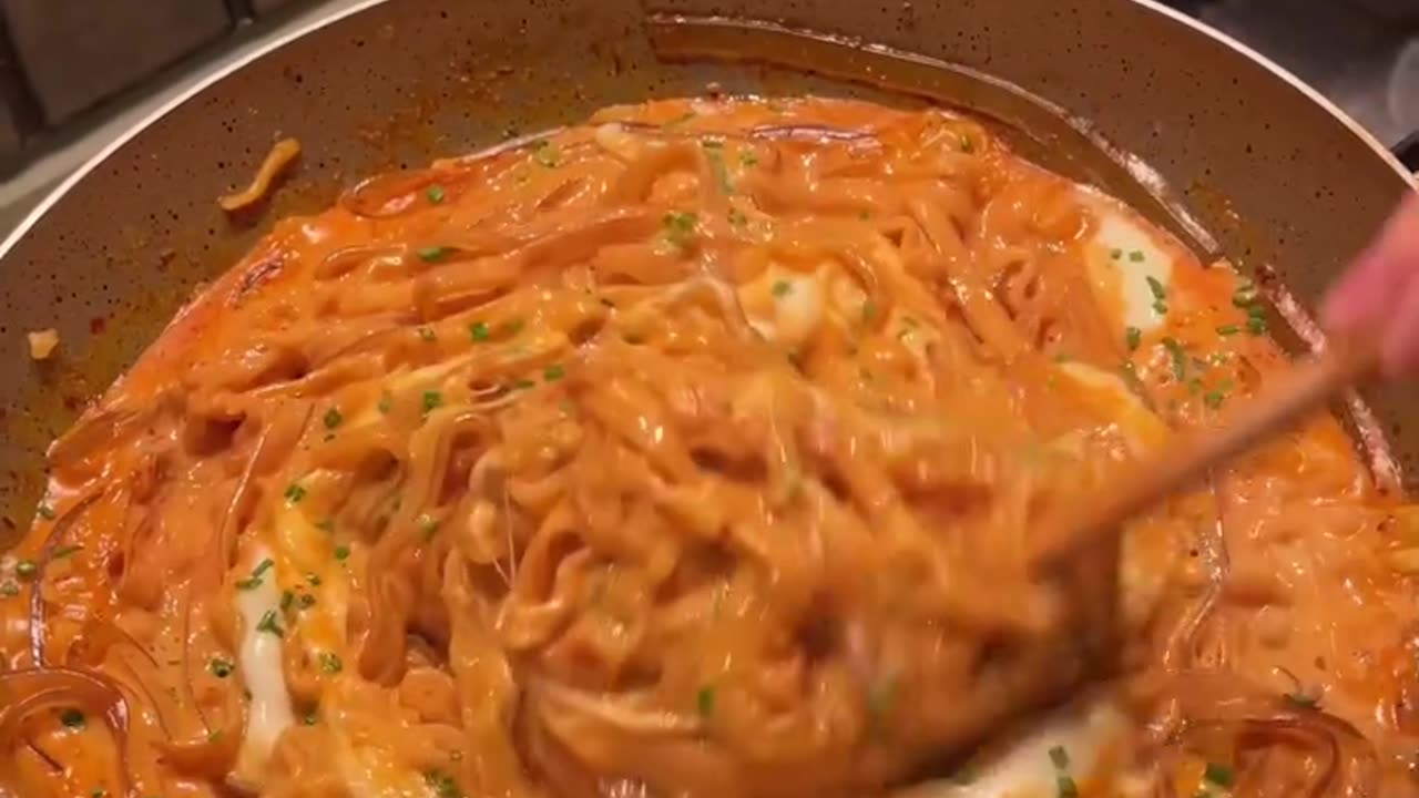 Buldak Carbonara with Glass noodles🔥