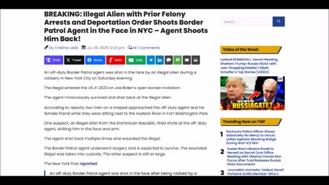 Illegal Alien with Prior Felony Arrests and Deportation Order Shoots Border