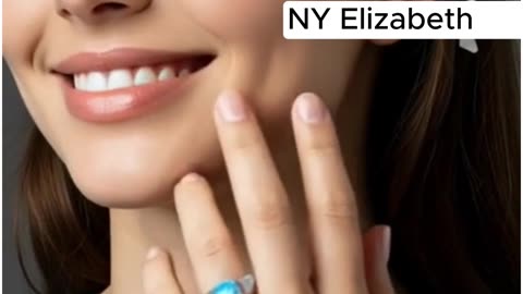 Blue Diamond Ring
