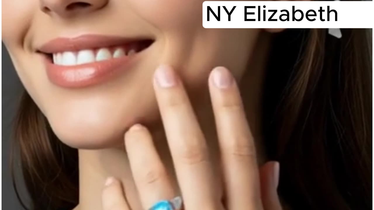 Blue Diamond Ring