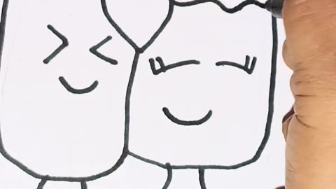 How to draw a cute ice cream🍦 Step by step drawing for kids #shorts #tranding