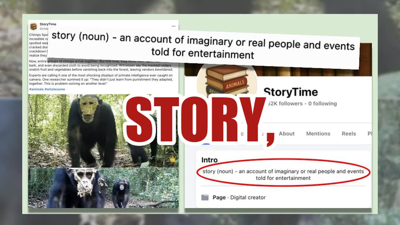 Fact Check: Chimps Are NOT Wearing Masks When Raiding Fruit Stands In the Congo -- Fictional Story