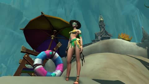 WoW | Trade Post | FASHION WAR: New Outfit: Sunny Tropical Swimwear Try Out