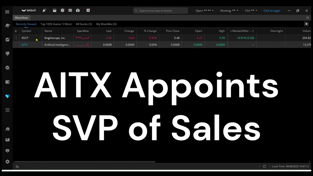 AITX Appoints SVP of Sales