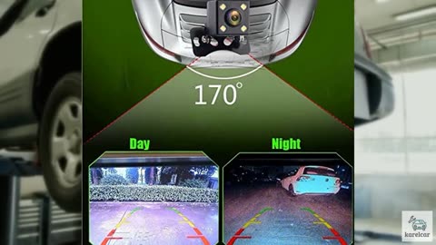 Camecho Vehicle Backup Camera Waterproof Car Rear View Camera 170° Wide Angle 1