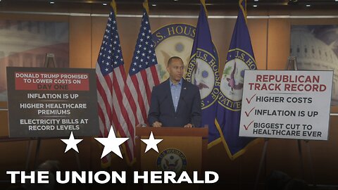 House Democratic Leader Jeffries Holds a Press Conference on Redistricting