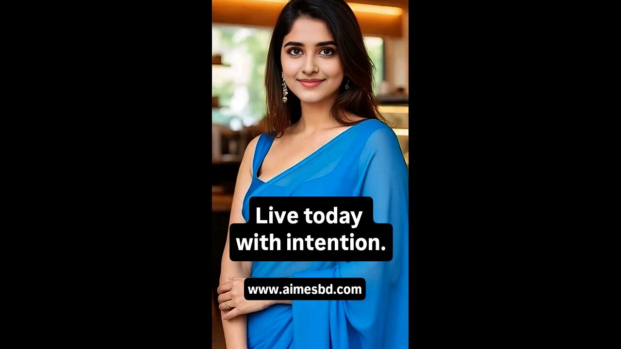 Live today with intention.