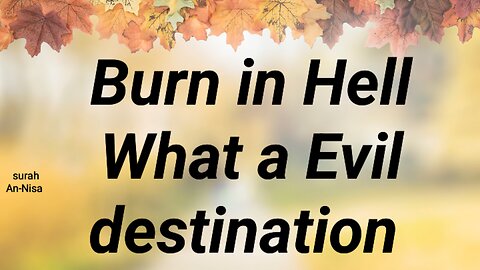 Burn in Hell What a Evil destination
