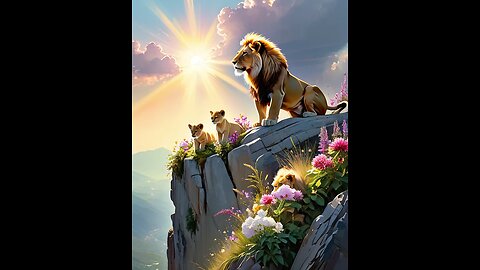 "The Gentle Lion: When the King of the Jungle Becomes Everyone's Friend!"