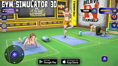 Gym simulator 3D Gameplay Walkthrough (Android/iOS)