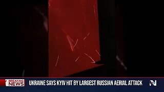 Ukraine says Kyiv hit by largest Russian aerial assault since the war began
