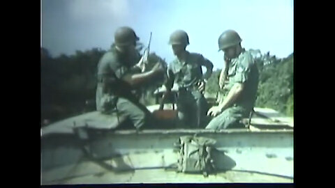 US Armoured Supply Train makes the 80 km voyage to Saigon, 1967, Republic of South Vietnam