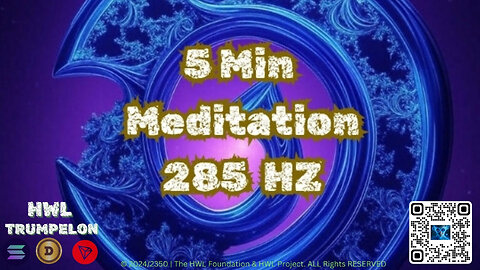 5 Min - 285 HZ Meditation Room - Only Solfeggio 285 HZ