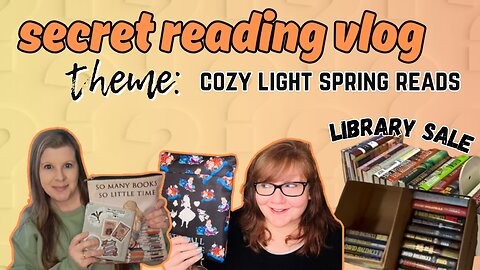 Secret Cozy Reading Vlog, Library Sale Haul, and Etsy Bookish Merch!
