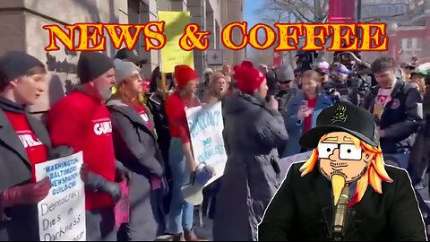 NEWS & COFFEE WITH HANDY- NEWSOM TOY TRAIN CTCHES FIRE, EX WA-PO STAFF PROTEST, RAIDS, AND MORE