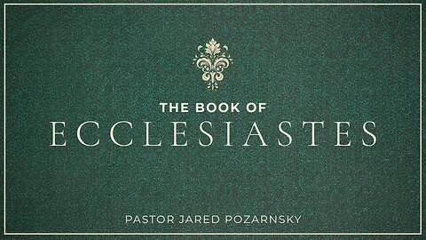Ecclesiastes 7: Life Isn't Fair | Pastor Jared Pozarnsky
