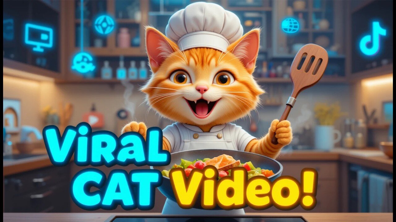 Go Viral FAST! Create AI-Generated Cat Cooking Videos in MINUTES!