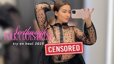 Seethrough Try on Haul l NO BRA try on haul I Try on Haul 2025