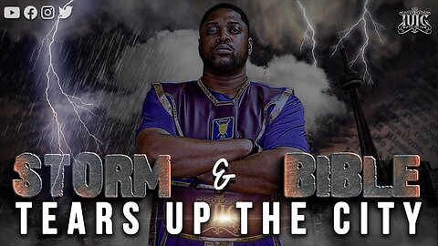STORM AND BIBLE TEARS UP THE CITY #tornado