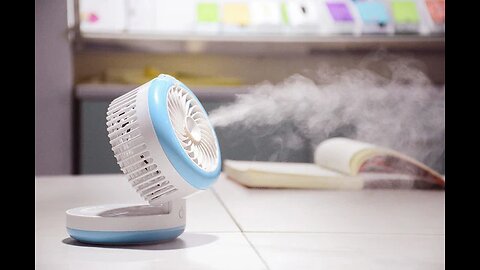 3-in-1 Fan & Humidifier & Power Bank - Cool Air and Power on the Go