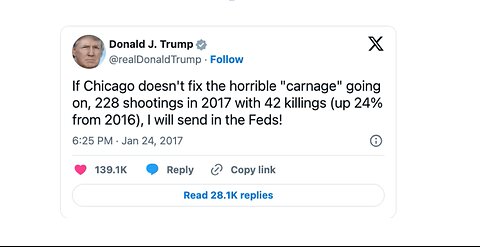 TRUMP IS RUNNING THE SAME CHICAGO PLAY HE RAN IN 2017.... ARE WE EVEN PAYING ATTENTION?