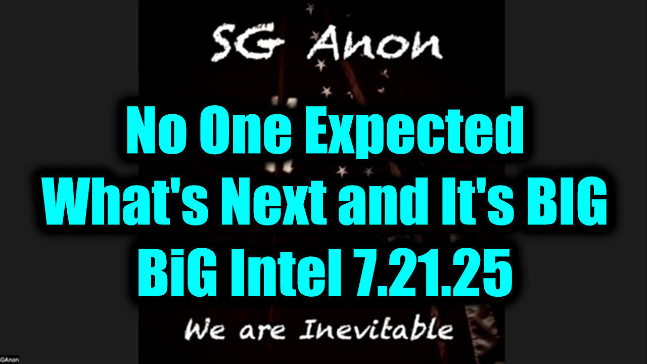 SG. No One Expected What's Next. 7-21-25-AT-1PM-CST-10-EST