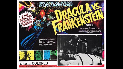 1971 Dracula vs Frankenstein Trailer & Poster Art Music Video for Al Adamson Horror Film