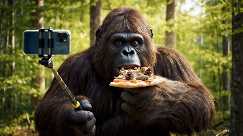 Bigfoot makes his first pizza 🍕