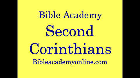 2 Corinthians 1:8-13 Lesson 3