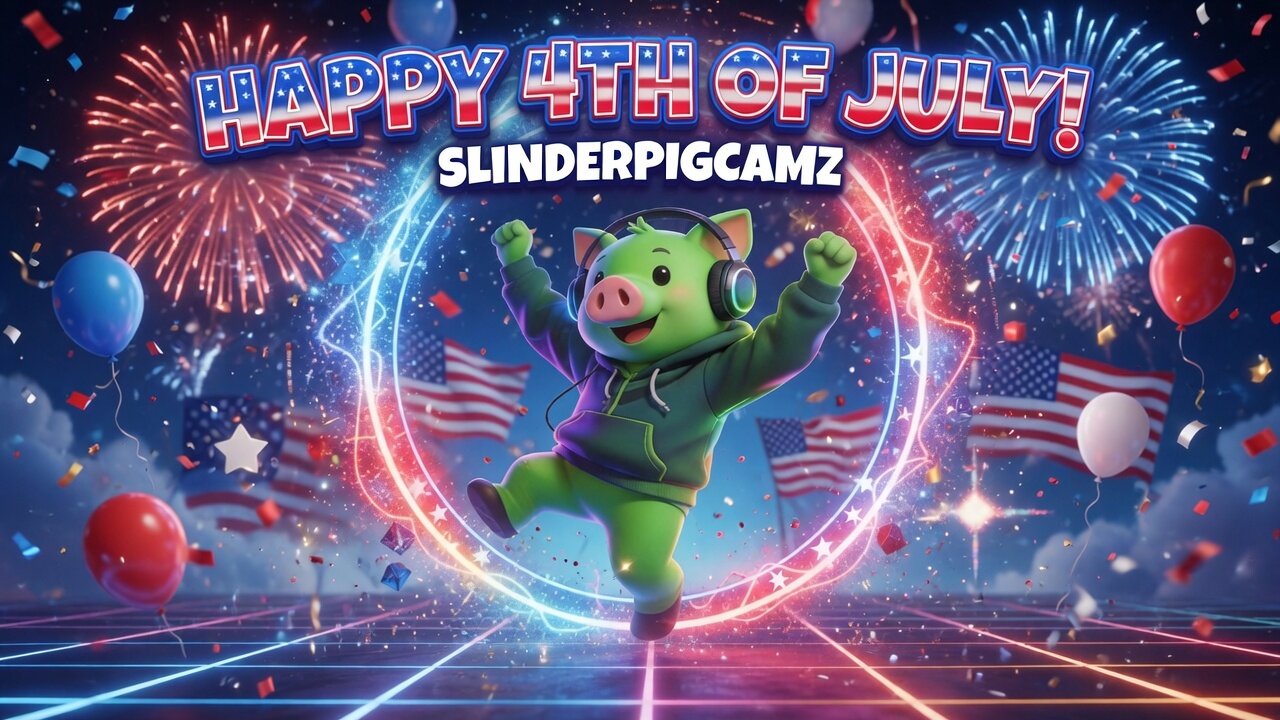 PIGGY DOES A 4TH OF JULY FIREWORK happy 250th (IRLKIT.COM)