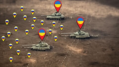 Close-Range Tank Duel: Abrams & Leopard Clash with Russian T-90 and T-80BV—GoPro War Footage!