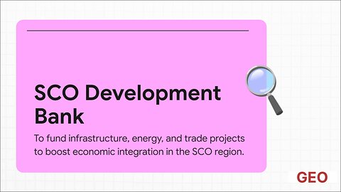 China's New SCO Development Bank: India's Geopolitical Dilemma?