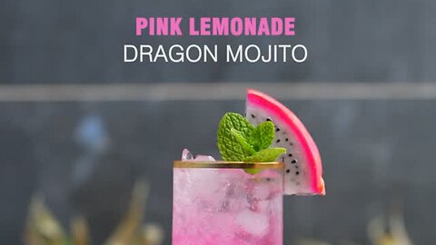 COCKTAIL PINK LEMONADE DRAGON MOJITO