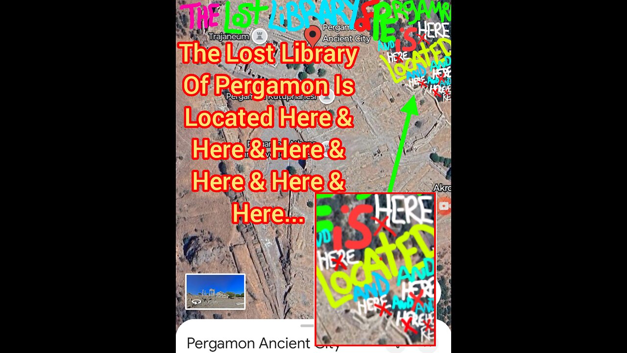 The Lost Library Of Pergamon Is Located Here & Here & Here & Here & Here & Here..