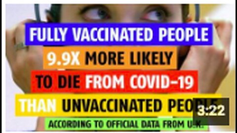 "COVID-19 Death Rate 9.9 Times Higher in Fully Vaccinated Individuals Than Unvaccinated"