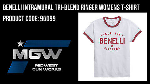 Benelli Intramural Tri-Blend Ringer Womens T-Shirt - 95099