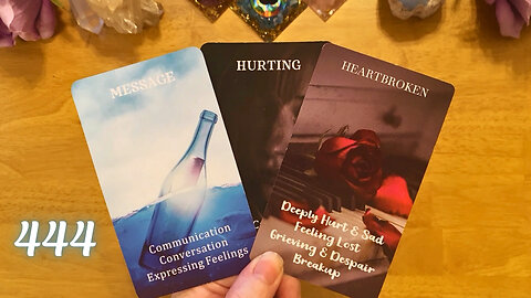 GUESS WHO IS ABOUT TO CONTACT YOU? 🥰 THEY'RE HEARTBROKEN! (CHANNELED LOVE MESSAGES) #love #tarot 444